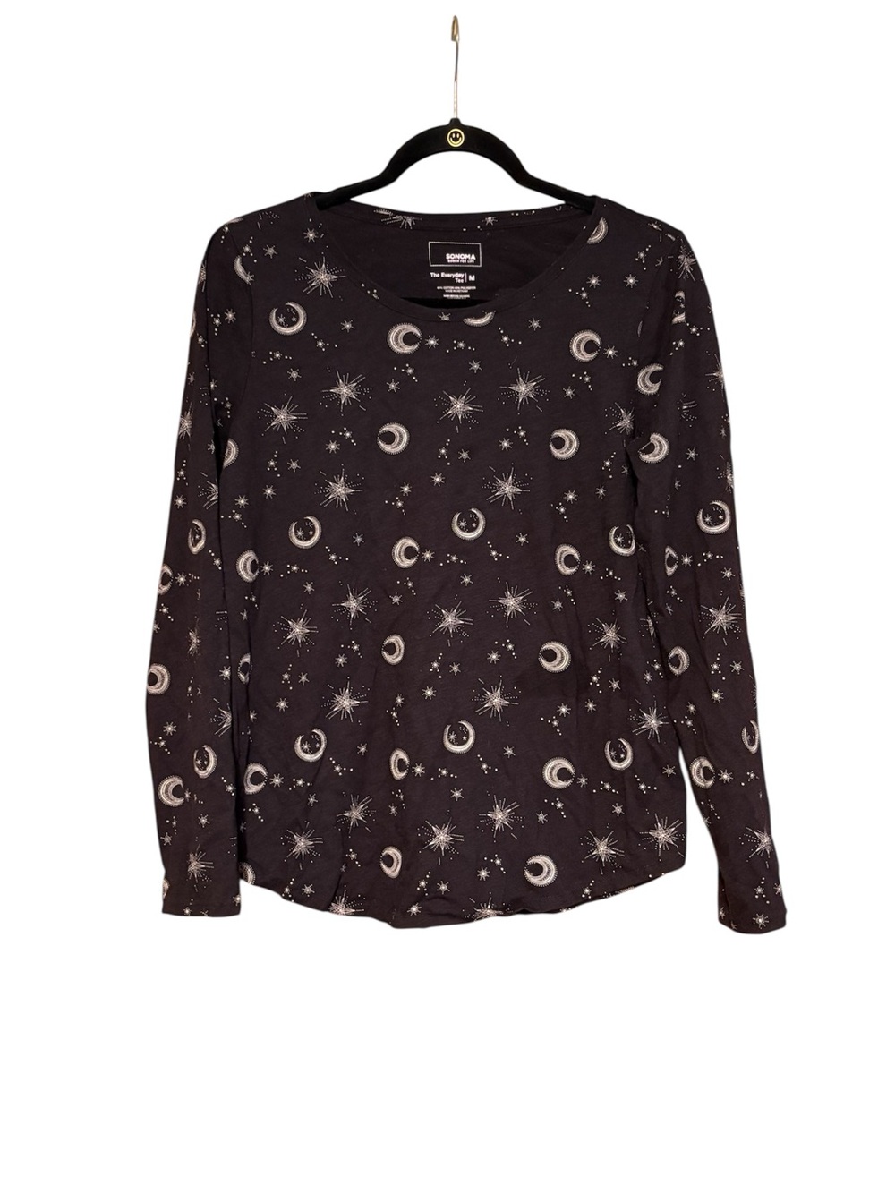 Long Sleeve Moon and Stars T-Shirt